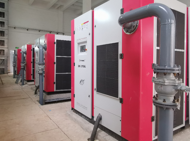 4 Units of 280kw 8bar PM Screw Air Compressor for Thermal Power Plant