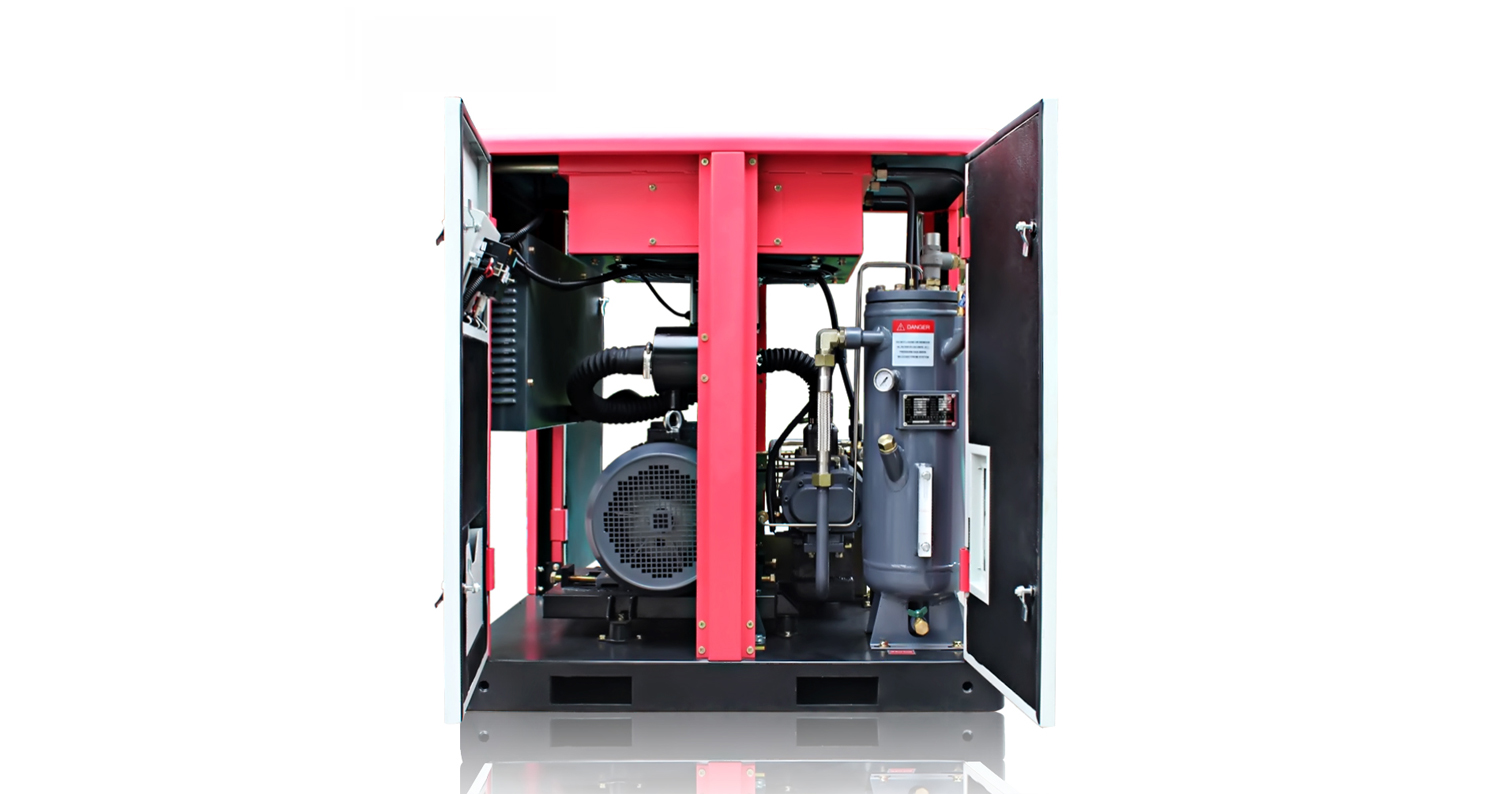 20HP 15kw 13Bar 1.8m3/min Belt Driven Screw Air Compressor-3