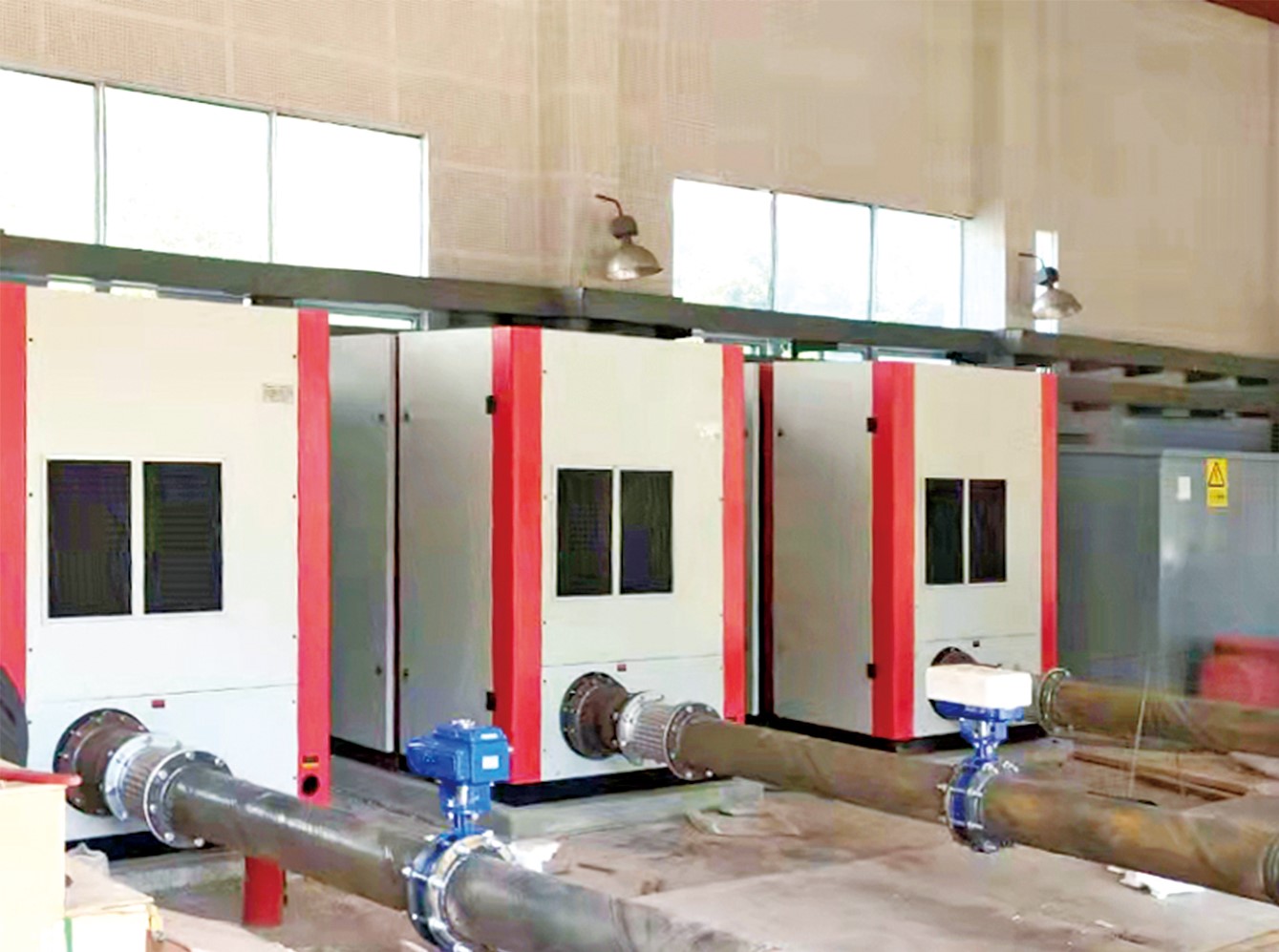 3 Units of 37kw 0.7bar Oil Free Air Blowers for Wastewater Treatment Industry