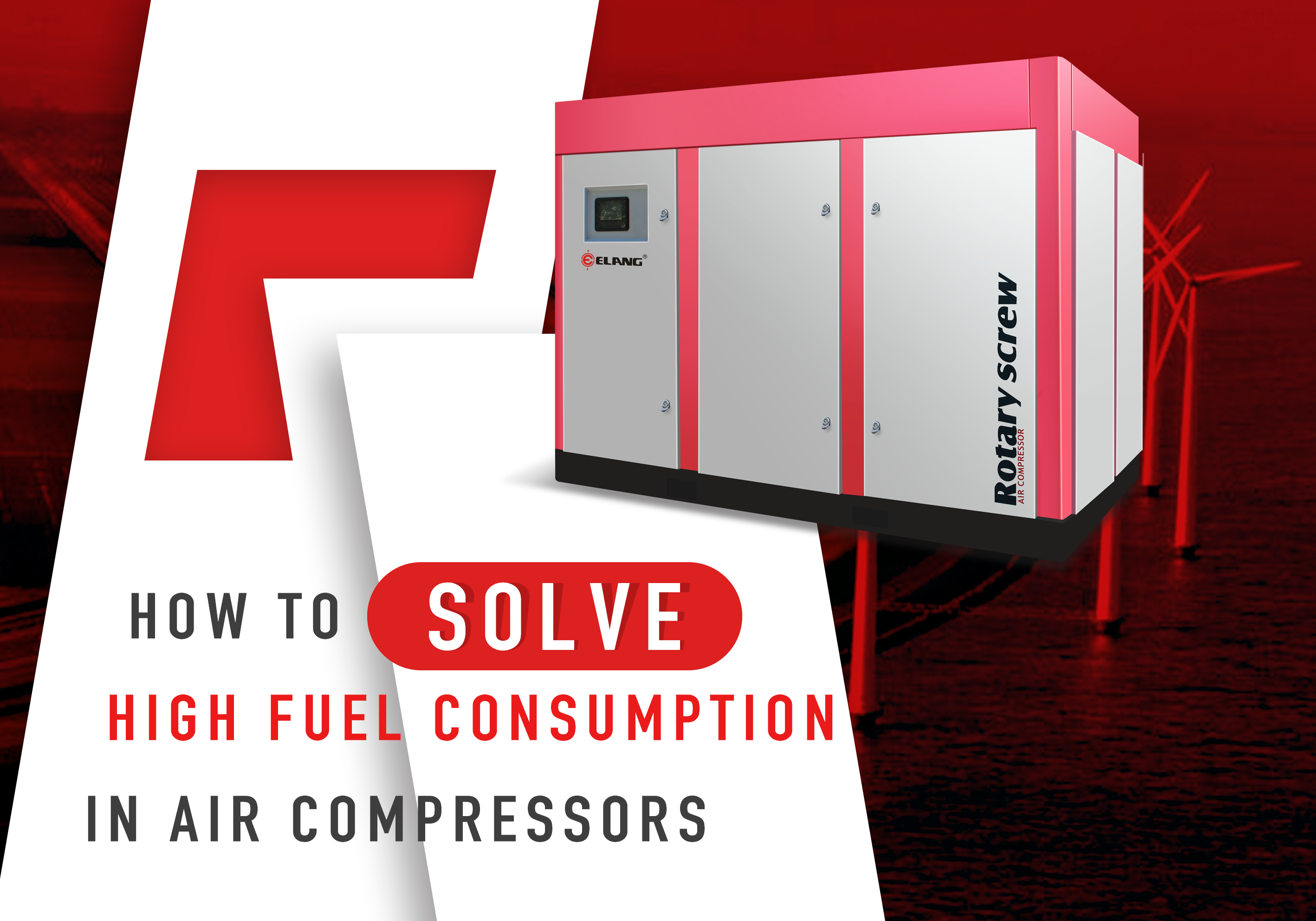 how to solve high fuel consumption in air compressors