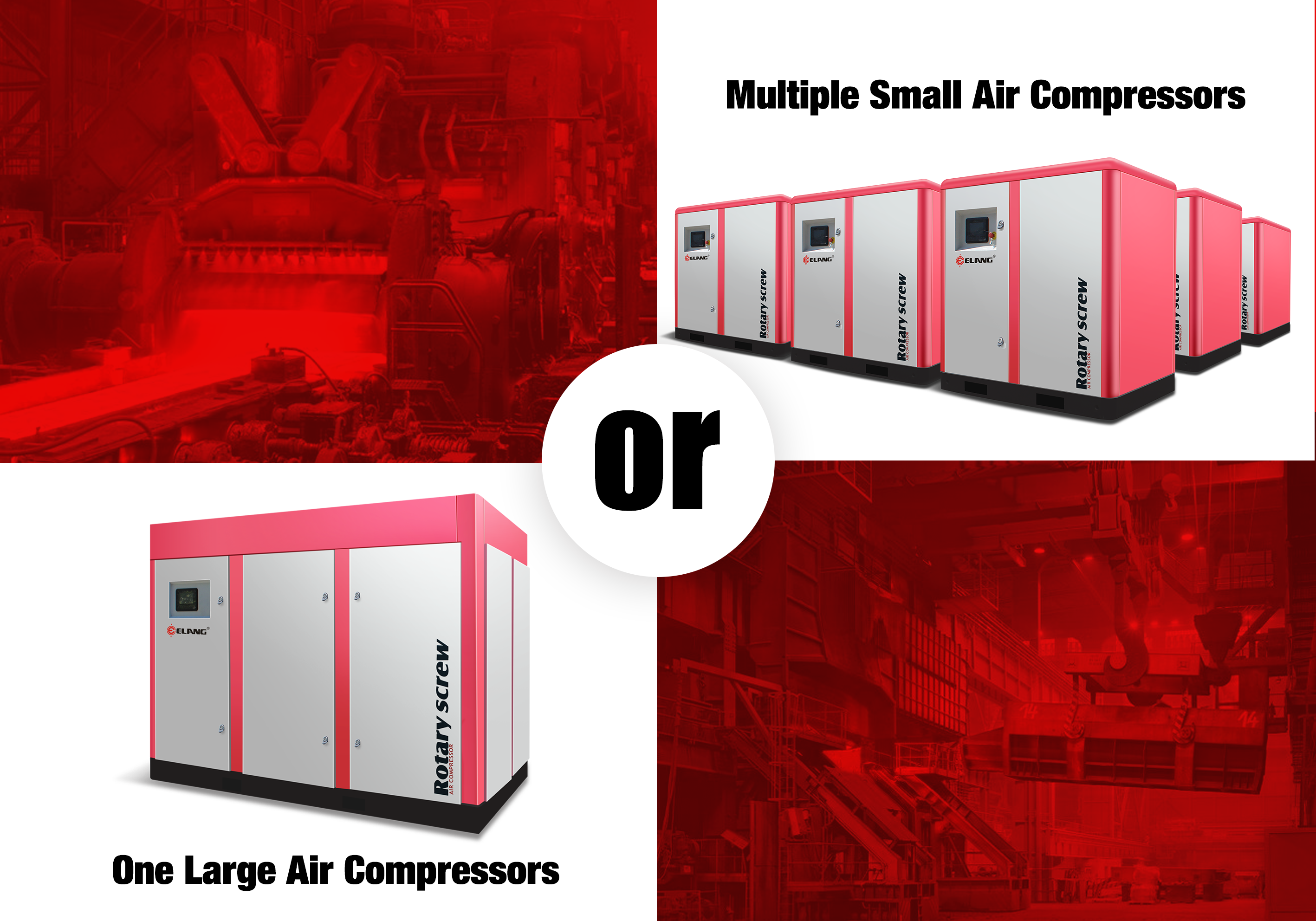 Choose One Large Air Compressors or Multiple Small Air Compressors