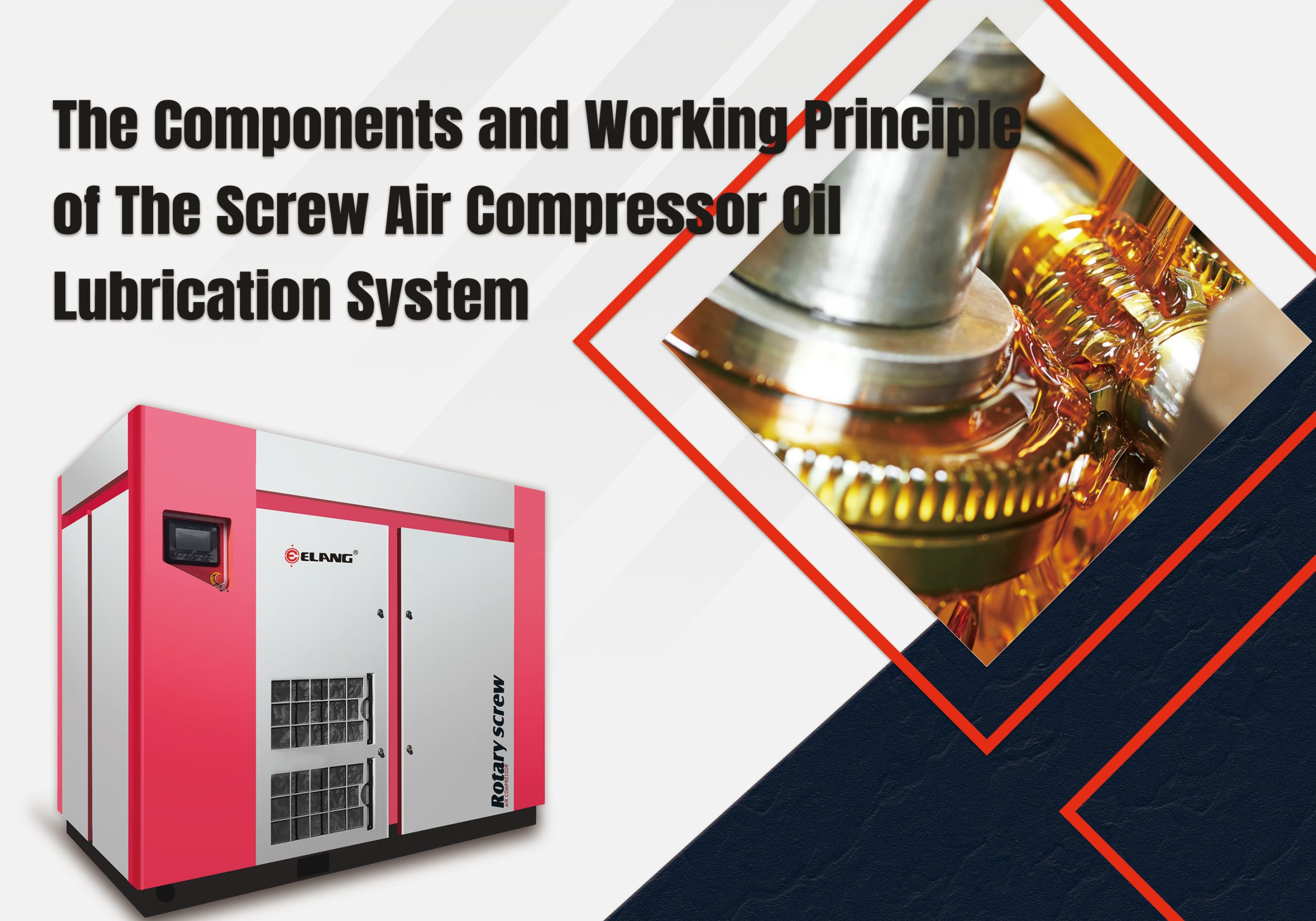The Components and Working Principle of The Screw Air Compressor Oil Lubrication System