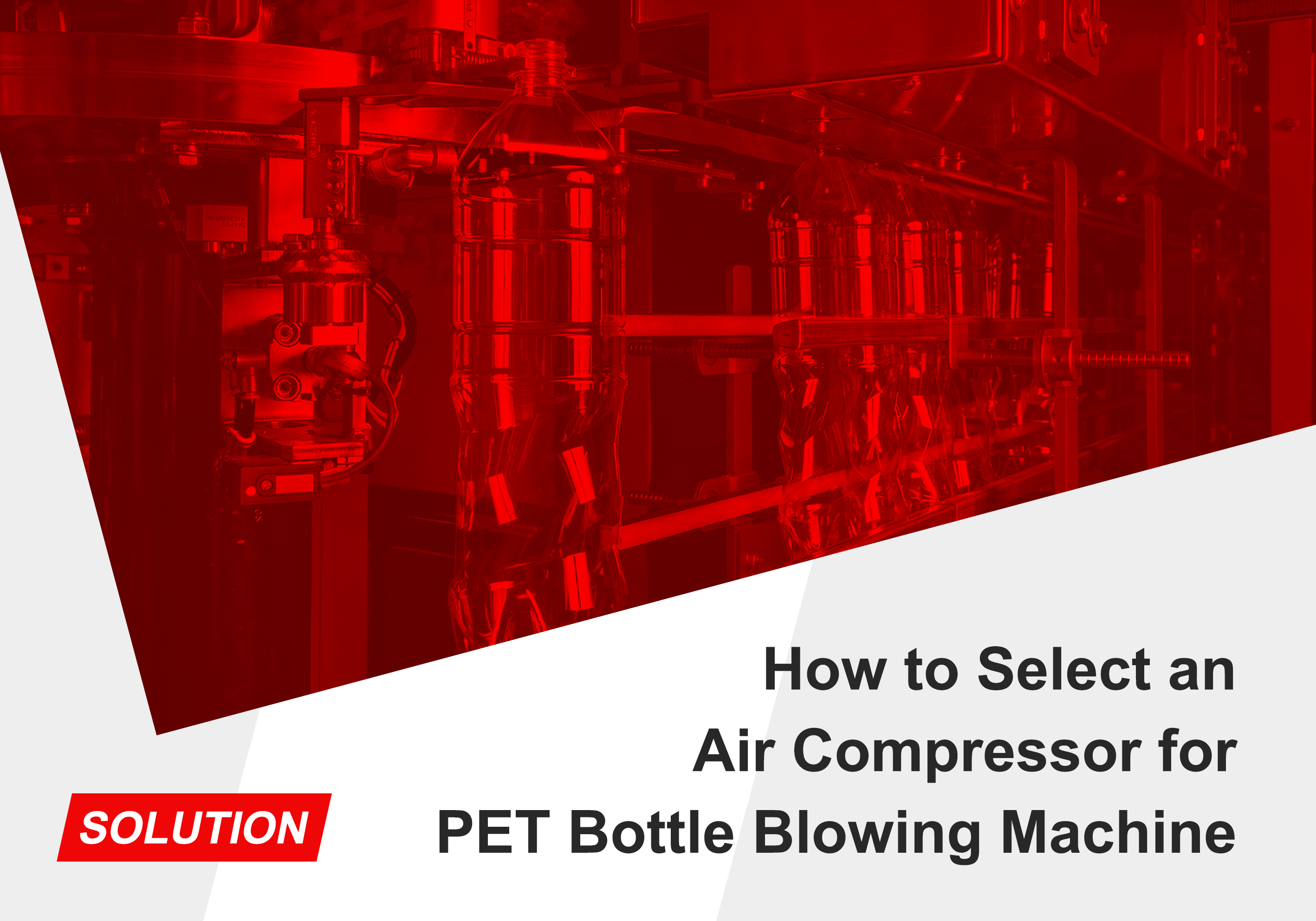 how to select an air compressor for pet bottle blowing machine