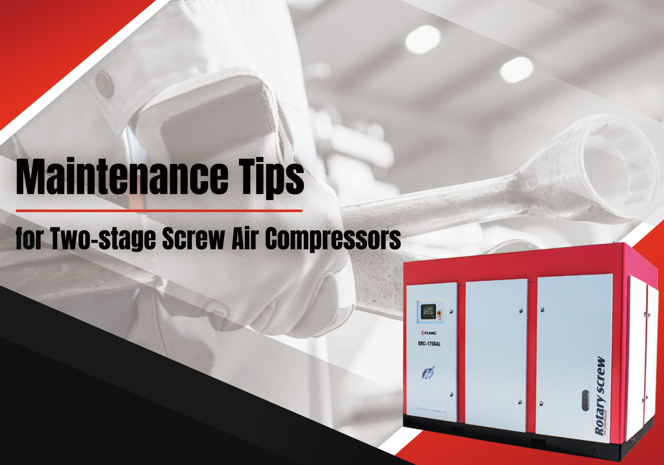 maintenance tips for 2-stage screw air compressors