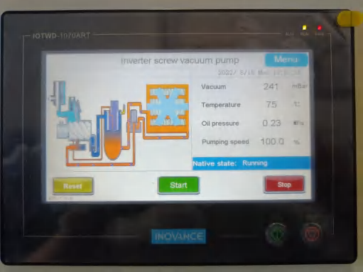 Elang Direct Driven Screw Air Compressor PLC microcomputer