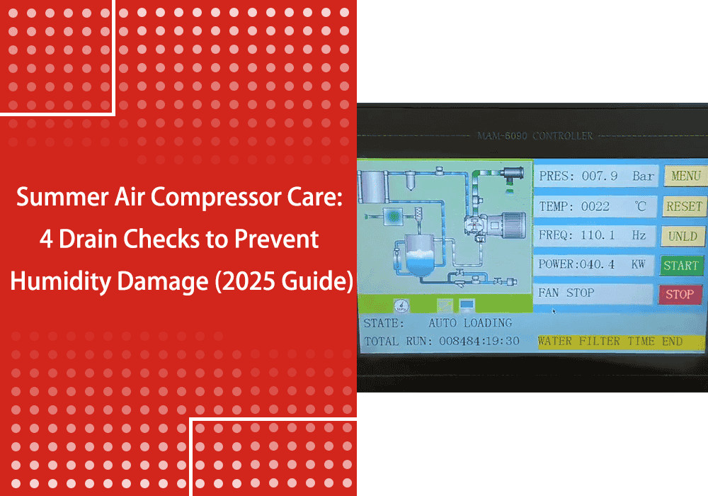 Summer Air Compressor Care: 4 Drain Checks to Prevent Humidity Damage (2025 Guide)